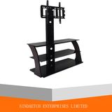 Glass and Metal MDF Corner LCD LED Modern TV Stand Made in China