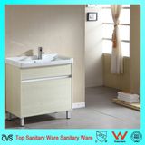 Floor-Mounted Multi-Layer Solid Wood Laundry Cabinet