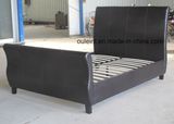 PU Platform Twin Bed Bedroom Furniture (OL17166)