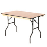 Outdoor Wooden Rectangular Folding Table Event Folding Table for Banquet