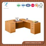 Wooden Contemporary Bow Front L Desk