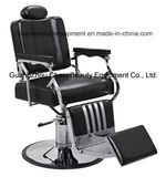 Salon Barber Chair for Man with Stainless Steel Armrest and Aluminum Pedal