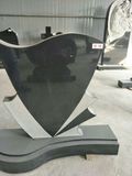 Granite Tombstone European Style Engraving Granite Grave Monument for Cemetery