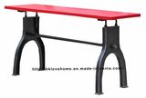 Modern Industrial Round Metal Dining Restaurant Top Bar Table