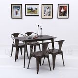 Metal Retro Style Industrial Table and Chair for Cafe (SP-CT765)
