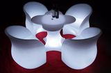 Modern Furniture Unique Design Flower Shaped Colorful LED Chair