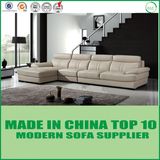 Living Room Furniture Wooden Real Leather Modern Sofa