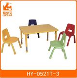 Wood Laminate Kindergarten Furniture Classroom Table with Chairs