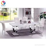 Dining Furniture Gold Painting Round Dining Table Hly-St08