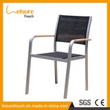 Hotel/Home Outdoor Dining Set Patio Garden Textilene Cafe Brushed Aluminum Restaurant Beer Chair Patio Furniture