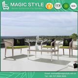 Outdoor Wicker Sofa with Cushion Rattan Combination Sofa Set Garden 2-Seat Sofa Patio Leisure Sofa Wicker Weaving Sofa Set