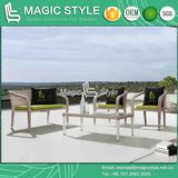 Outdoor Wicker Sofa with Cushion Rattan Combination Sofa Set Garden 2-Seat Sofa Patio Leisure Sofa Wicker Weaving Sofa Set