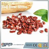 High Glossy Polished Red Pebble for Home Decoration, Garden Floor, Landscape