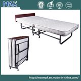 Wooden Headboard Folding Bed for Hotels 10cm Mattress