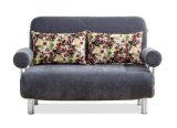 Love Seater Fabric Sofa Cum Bed with Hardware Frame