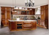 2017 New Design Factory Direct Classic Solid Wood Kitchen Cabinet