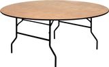 Dia. 153cm 60inch Plywood Banquet Folding Wedding Party Table