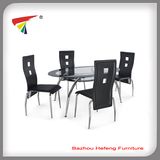 Tempered Glass Dining Set Livingroom Furniture (DT047)