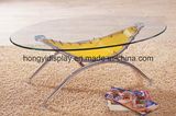 Round Shape Glass Tea Table