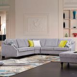 Gray Combination Fabric Sofa for Home Furniture