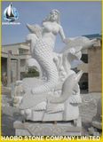 Outdoor Garden Stone Mermaid Statue