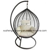 Bentley Garden Black Cream Cushion Swing Chair