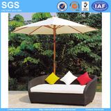 Leisure Furniture 3 Seater Poly Rattan Wicker Sofa
