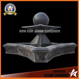 Stone Carving Black Ball Fountain for Garden Decoration
