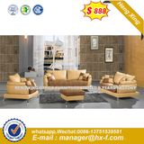 White Color Living Room Genuine Leather Sofa (HX-8N2180)