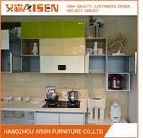 Color Combined Flat Surface Bakery Painted MDF Kitchen Cabinets