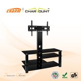 High Quality Tempered Glass Stand Classic TV Stand Bracket Left and Right (CT-FTVS-K403B)