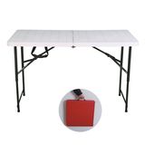 4FT Outdoor Plastic Folding in Half Table