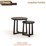 Home Furniture Solid Wood Legs Sofa&Bed Side Table Round Coffee Table