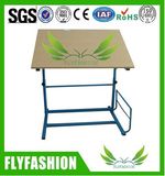 Adjustable Wooden Drafting Student Paint Table for Painter (SF-08T)