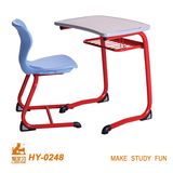 MDF Table and Metal Round Chair for High School