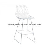 Event Furniture White Outdoor Metal Wire Bar Stool and Tables