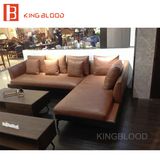 Traditional Brown Leather Sofa Living Room Furniture Set