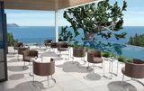 Garden Sofa Outdoor Contract Chairs with Stainless Steel Legs