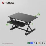 Orizeal Desktop Adjustable Standing Desk, Black Raisable Desktop (OZ-OSDC004)