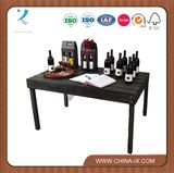 Customized Wooden Display Table with Wheels