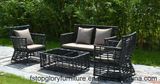 New Arrival Aluminum Frame Rattan Wicker Outdoor Sofa Set Furniture (TG-S212)