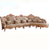Classic Leather Corner Sofa for Living Room Furniture (807B)