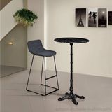 High Marble Bar Table with Iron Four Prongs Leg (sp-bt679)