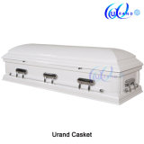 White Funeral Home Chinese Supplier Veneer Casket and Coffin