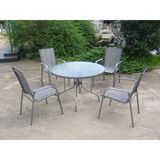 Restaurant Dining Garden Furniture Set Outdoor Round Table and Chair