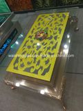 China Supplier Oval Glass Coffee Table