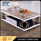 Home Furniture Heart Shaped Stainless Steel Coffee Table