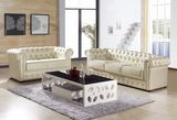 S073 Italian Design Leather Chesterfield Sofa