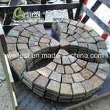 Brown Slate Meshed Paving Stone for Driveway and Garden