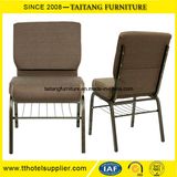 Hot Sell Stacking Metal Church Chair Used with Bookrack